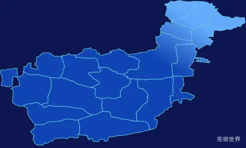 echarts保定市清苑区地图全局颜色渐变代码演示