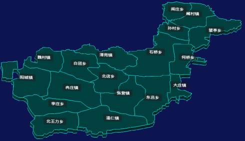 threejs保定市清苑区地图3d地图CSS3D标签代码演示