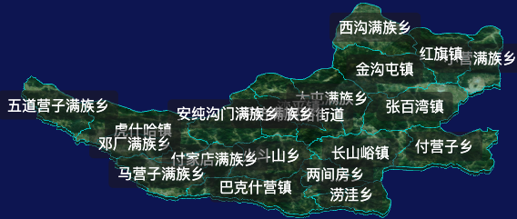 threejs承德市滦平县地图3d地图自定义贴图加CSS2D标签