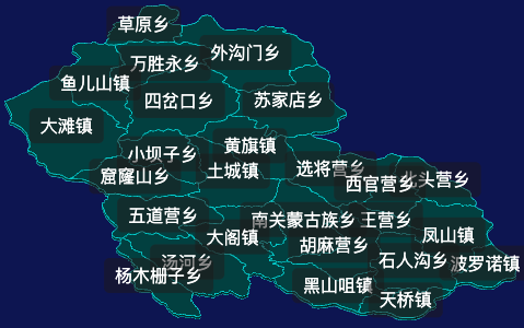 threejs承德市丰宁满族自治县地图3d地图css2d标签