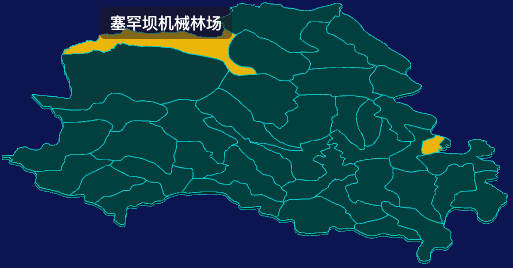 threejs承德市围场满族蒙古族自治县地图3d地图鼠标移入显示标签并高亮