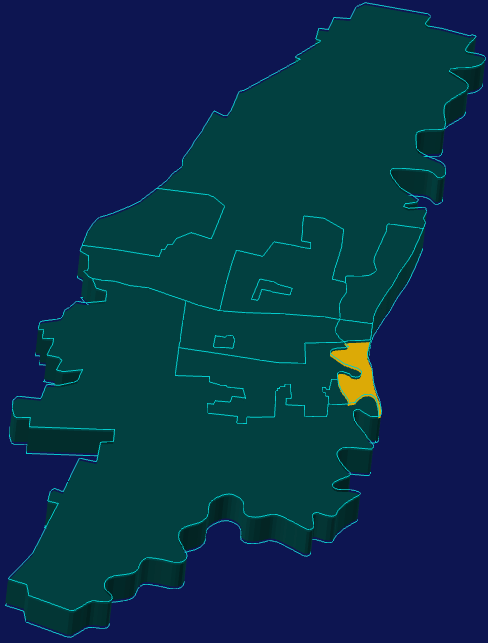 threejs沧州市运河区地图3d地图指定区域闪烁