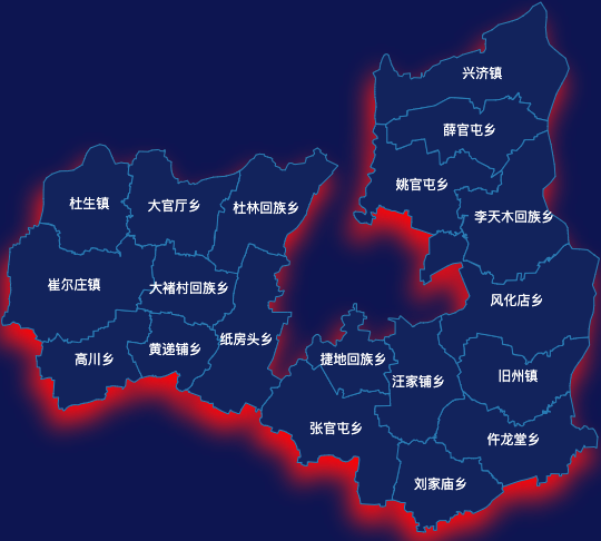 echarts沧州市沧县地图阴影