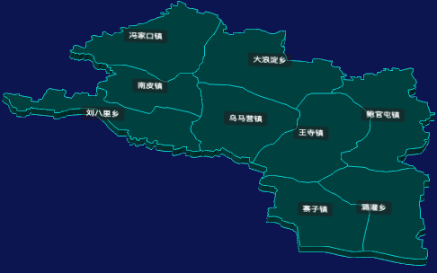 threejs沧州市南皮县地图3d地图CSS3D标签