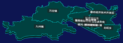 threejs廊坊市广阳区地图3d地图CSS3D标签