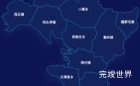 echarts衡水市冀州区geoJson地图根据经纬度显示自定义html弹窗效果实例