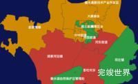 echarts衡水市桃城区地图定义颜色演示实例