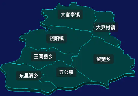 threejs衡水市饶阳县地图3d地图css2d标签