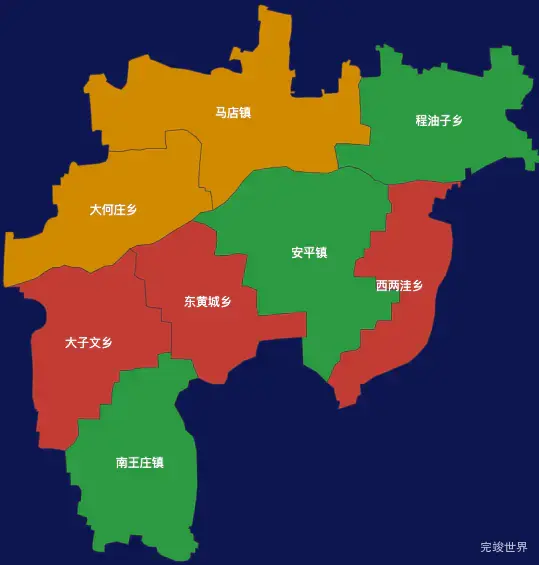 echarts衡水市安平县地图定义颜色