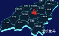 echarts衡水市景县地图3d地图自定义图标效果