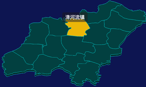 threejs衡水市景县地图3d地图鼠标移入显示标签并高亮