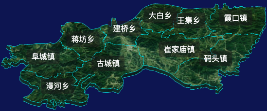 threejs衡水市阜城县地图3d地图自定义贴图加CSS2D标签