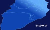 echarts洛阳市涧西区地图全局颜色渐变效果