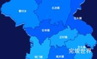 echarts洛阳市新安县地图 visualMap控制地图颜色代码演示