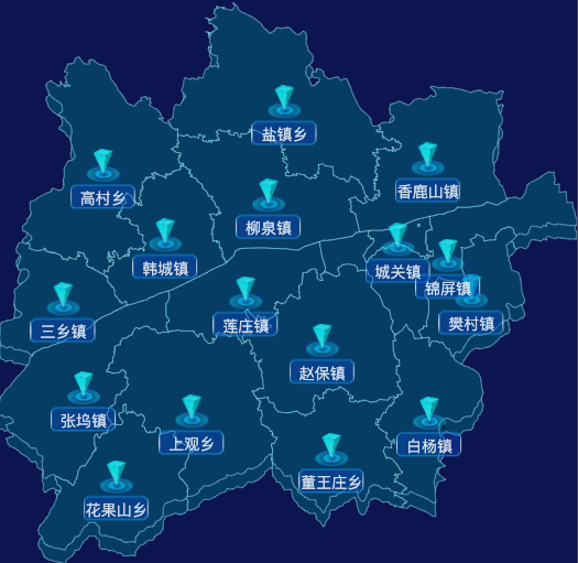 echarts洛阳市宜阳县地图点击跳转到指定页面