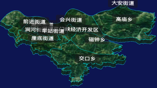 threejs三门峡市湖滨区地图3d地图自定义贴图加CSS3D标签