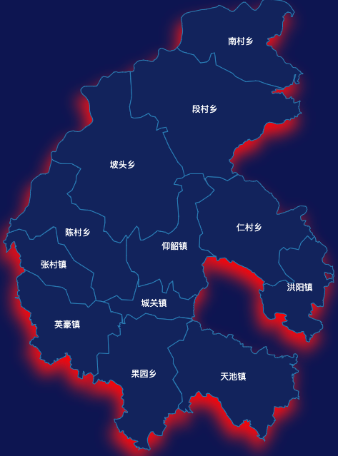 echarts三门峡市渑池县地图阴影