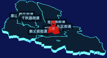 echarts三门峡市义马市地图3d地图