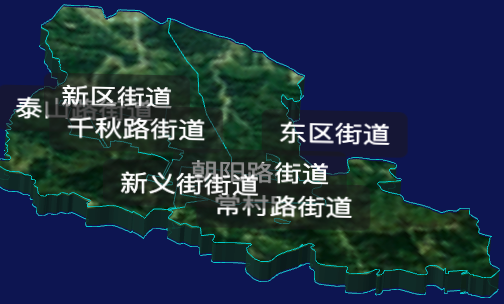 threejs三门峡市义马市地图3d地图自定义贴图加CSS3D标签