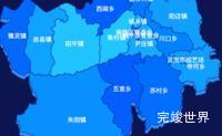 echarts三门峡市灵宝市地图 visualMap控制地图颜色代码演示