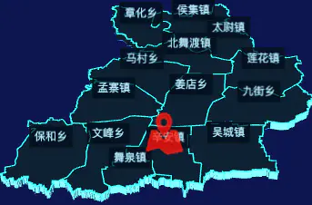 echarts漯河市舞阳县地图3d地图自定义图标