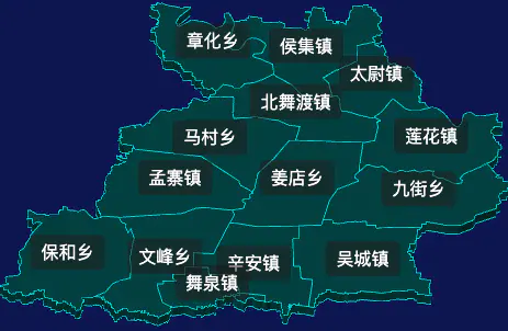 threejs漯河市舞阳县地图3d地图css2d标签