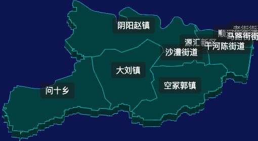 threejs漯河市源汇区地图3d地图css2d标签