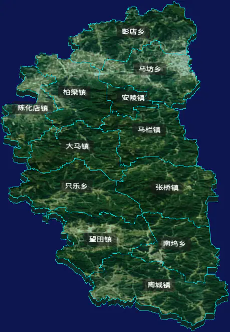 threejs许昌市鄢陵县地图3d地图自定义贴图加CSS3D标签
