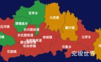 echarts许昌市长葛市地图定义颜色演示实例