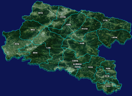 threejs南阳市西峡县geoJson地图3d地图自定义贴图加CSS3D标签