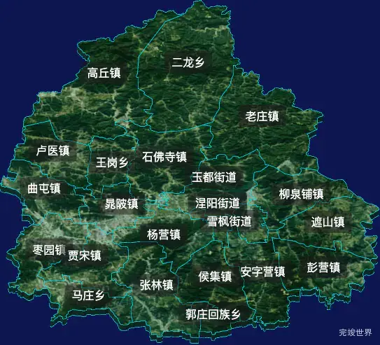 threejs南阳市镇平县geoJson地图3d地图自定义贴图加CSS2D标签