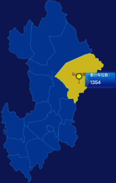 echarts南阳市内乡县geoJson地图点击地图插小旗