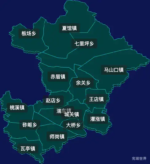 threejs南阳市内乡县geoJson地图3d地图css2d标签