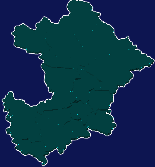 threejs南阳市内乡县geoJson地图3d地图添加描边效果