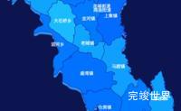 echarts南阳市淅川县geoJson地图 visualMap控制地图颜色演示实例