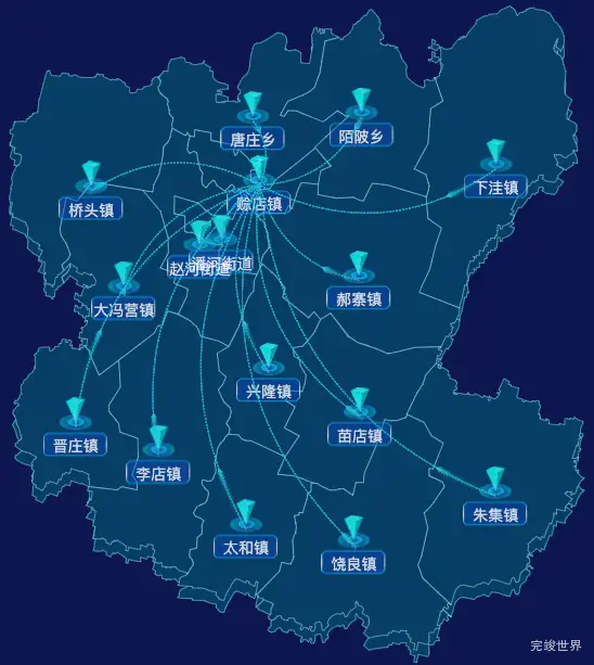 echarts南阳市社旗县geoJson地图点击跳转到指定页面