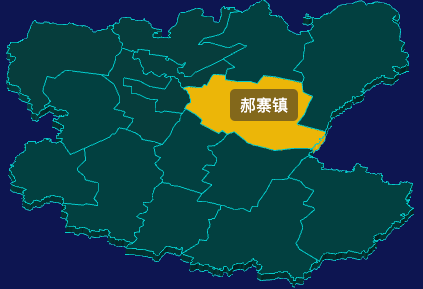 threejs南阳市社旗县geoJson地图3d地图鼠标移入显示标签并高亮
