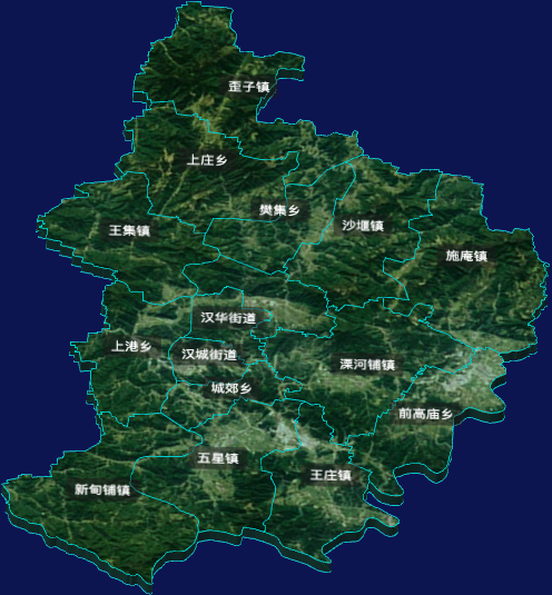 threejs南阳市新野县geoJson地图3d地图自定义贴图加CSS3D标签