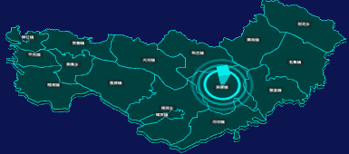 threejs南阳市桐柏县geoJson地图3d地图添加旋转棱锥