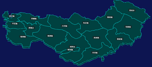 threejs南阳市桐柏县geoJson地图3d地图CSS3D标签