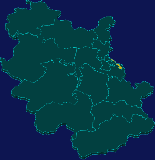 threejs信阳市浉河区geoJson地图3d地图指定区域闪烁