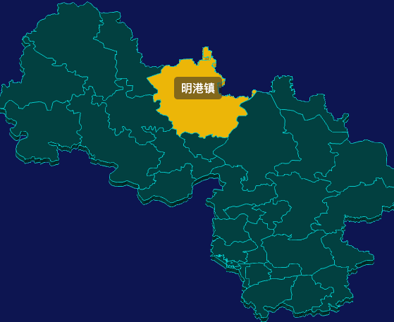 threejs信阳市平桥区geoJson地图3d地图鼠标移入显示标签并高亮
