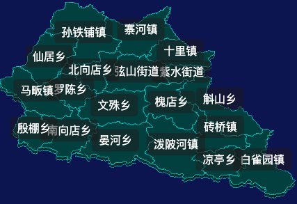 threejs信阳市光山县geoJson地图3d地图css2d标签