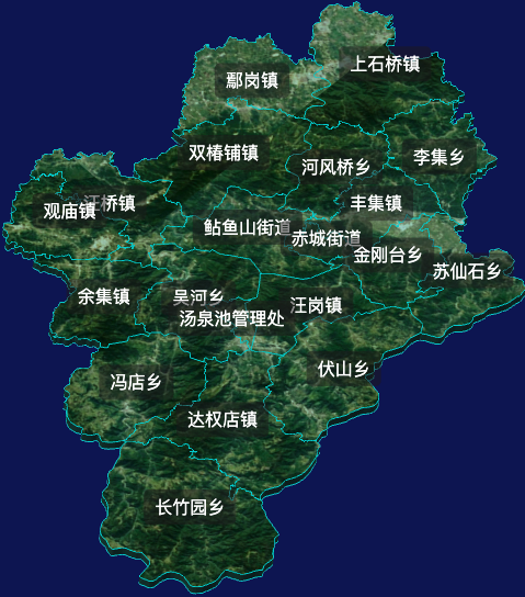 threejs信阳市商城县geoJson地图3d地图自定义贴图加CSS2D标签