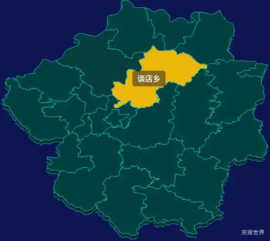 threejs信阳市潢川县geoJson地图3d地图鼠标移入显示标签并高亮