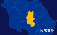 echarts信阳市淮滨县geoJson地图区域闪烁效果实例