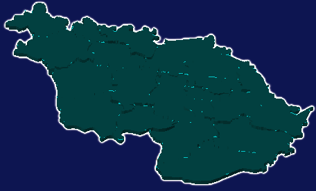 threejs信阳市淮滨县geoJson地图3d地图添加描边效果