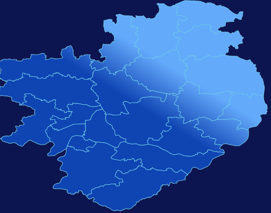 echarts信阳市息县geoJson地图全局颜色渐变