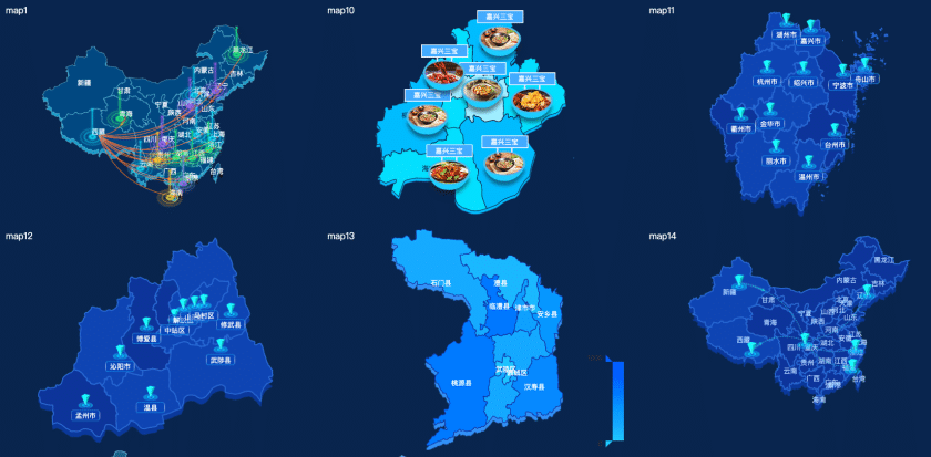 echarts 地图