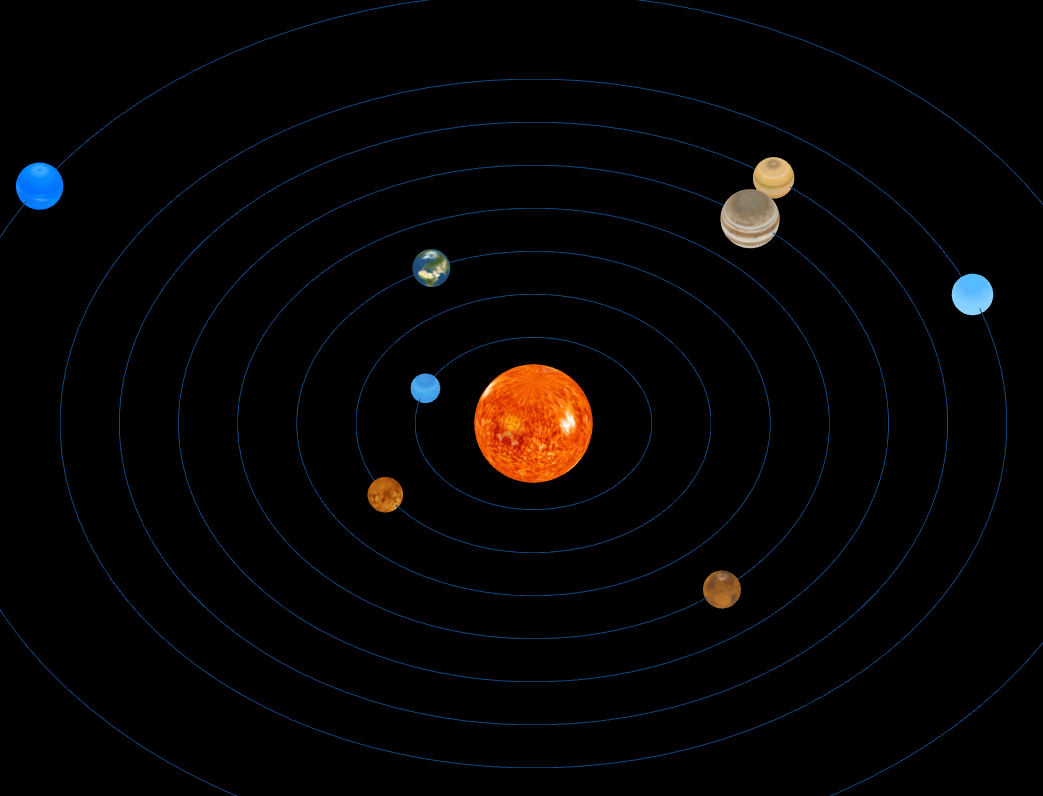 threejs 太阳系提高性能 共享Geometry Material